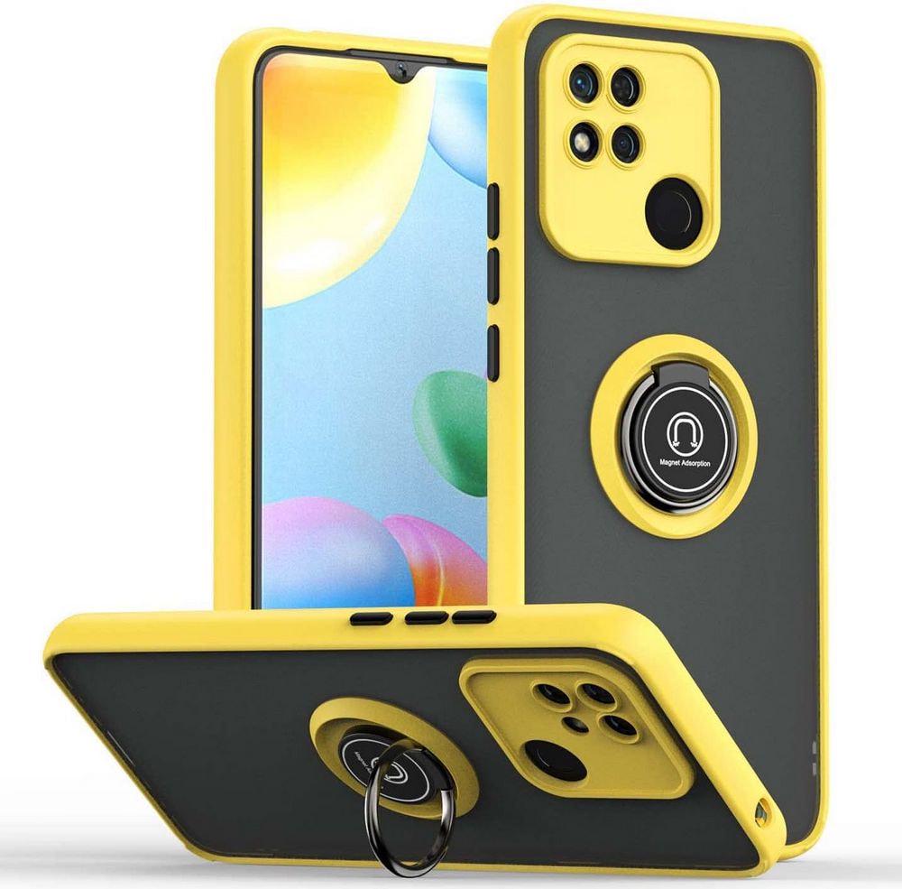 Защитный чехол MatteLuxe Xiaomi Redmi 10A (с кольцом) Yellow (34244-0A)