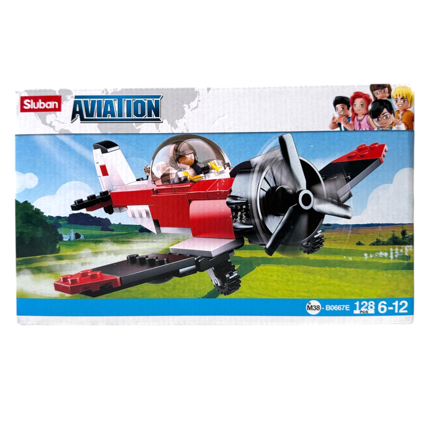 Конструктор Sluban M38-B0667E Авиация Самолет в коробке (113435)