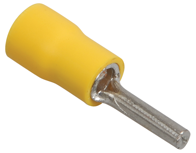 Наконечник изолированный штыревой УЕК НкИш 4,0-6,0 4-6 мм2 13 мм 100 шт. Желтый (UNL11-L26-A48)