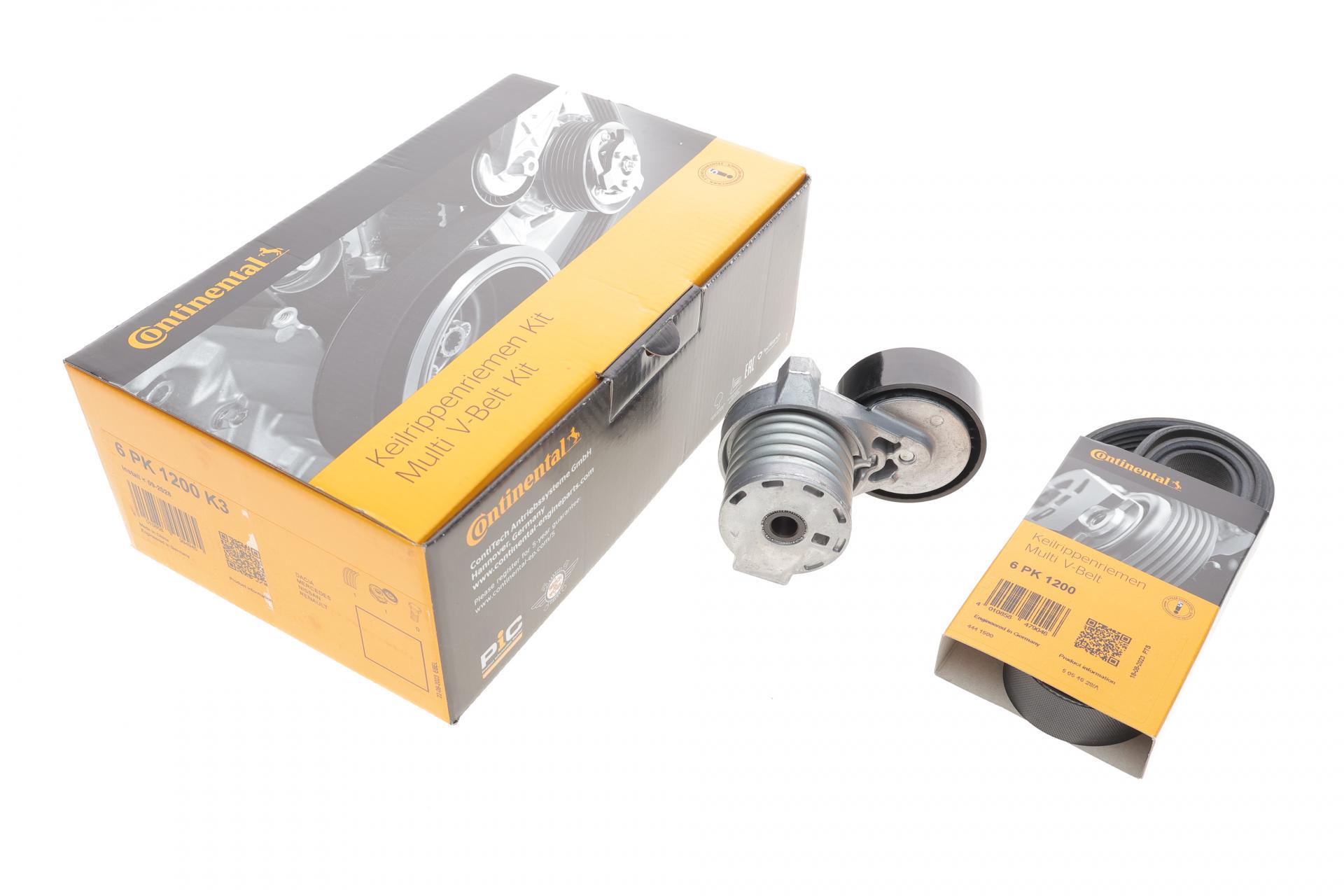 Комплект ременя генератора Continental Renault Kangoo 1.5dCi 09- (6PK1200K3)