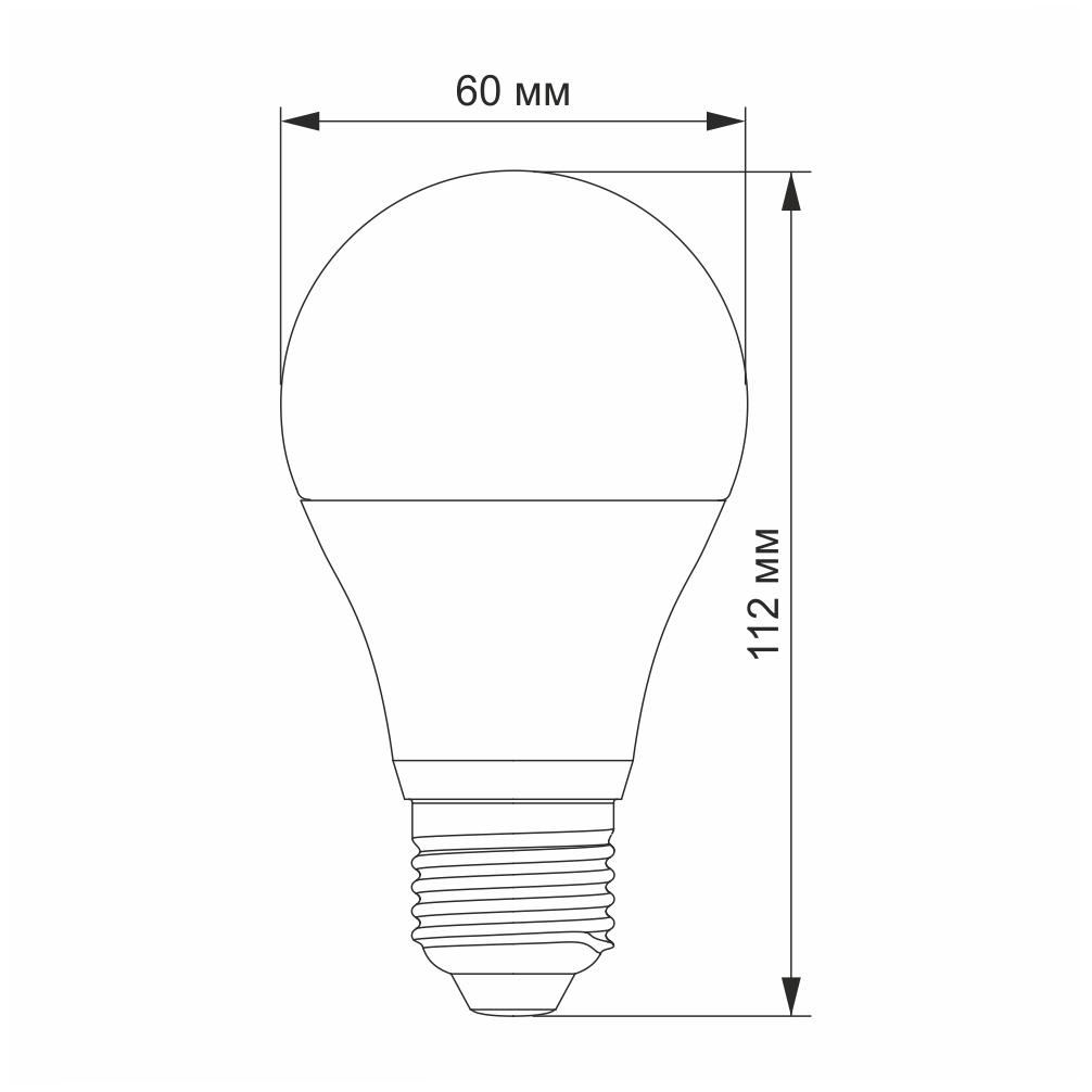 Светодиодная лампа Videx A60e с сенсором освещенности 10W E27 4100K (VL-A60e-10274-N) - фото 3