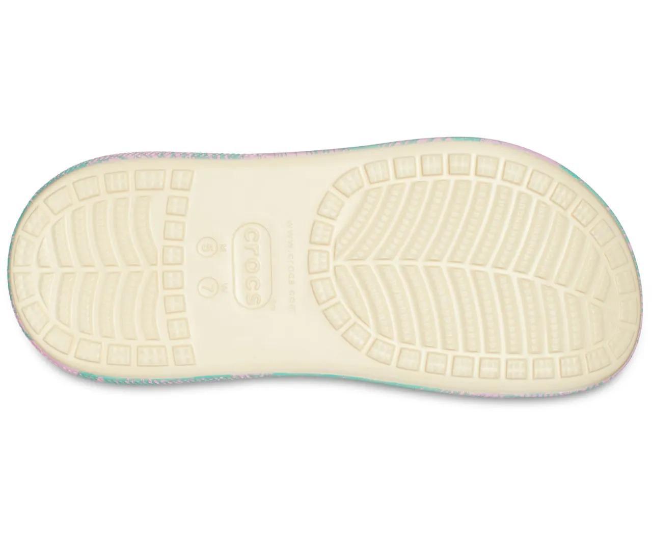 Сабо женские Crocs Crush Spring Break Clog M7W9 р. 40/26 см Vanilla/Multi (18966273) - фото 6