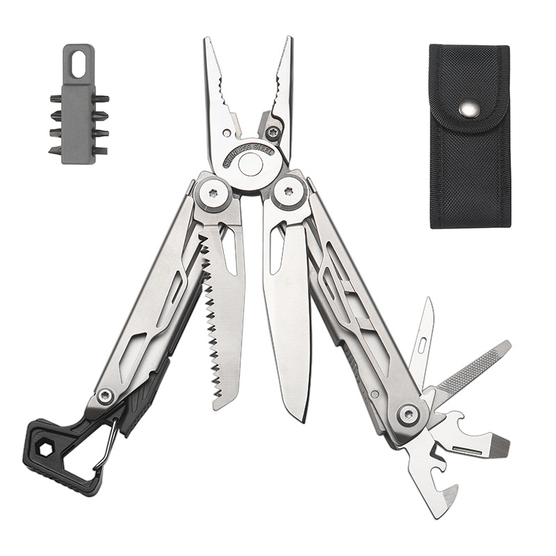 Мультитул Multitool Pliers 25в1 из нержавеющей стали 420 с набором бит и нейлоновым чехлом Серебристый (001217) Мультитул Multitool Pliers 25в1 из нержавеющей стали 420 с набором бит и нейлоновым чехлом Серебристый (001217)