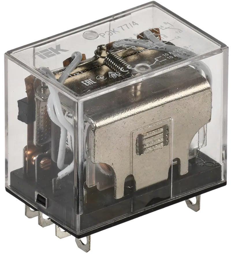 Реле промежуточное УЕК РЭК77/4 10А 4к 12V DC LY4 (RRP10-4-10-012D)