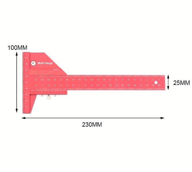 Інструмент для теслярських робіт з метричною/дюймовою шкалою (1005007102250954) - фото 6