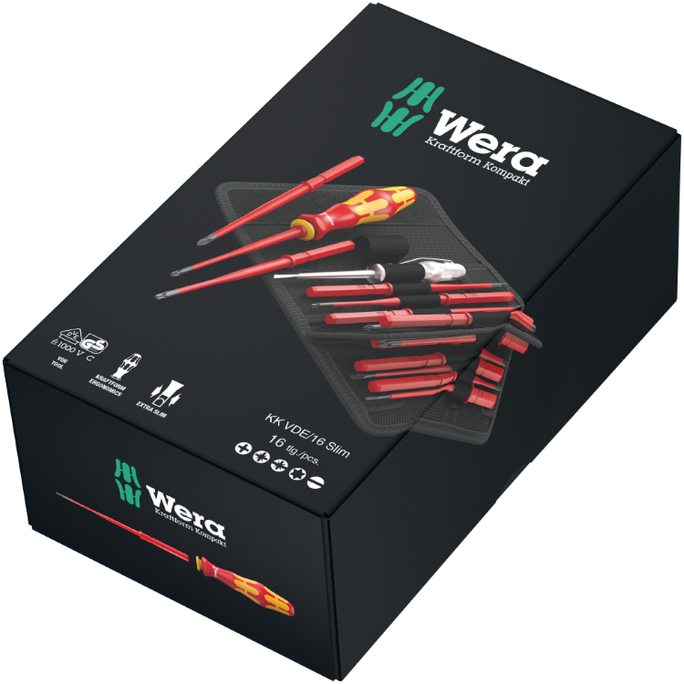 Викрутка зі змінними насадками WERA Kraftform VDE 16 Slim 1 SL/PH/PZ/PZ/S/TX (05006608001) Викрутка зі змінними насадками WERA Kraftform VDE 16 Slim 1 SL/PH/PZ/PZ/S/TX (05006608001)