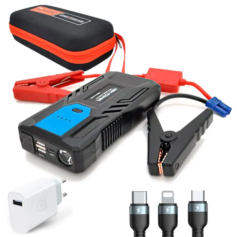 Пуско-зарядний пристрій Power Bank Jump Starter HP 8800 mAh M33 в чохлі - фото 4