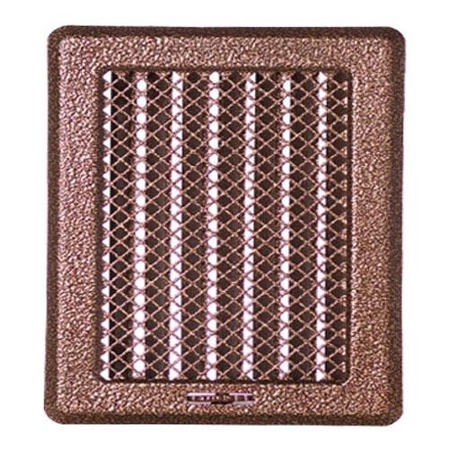 Вентиляційна решітка для каміна з жалюзі Darco Рж2 175х195 мм Мідь антична (18010078)