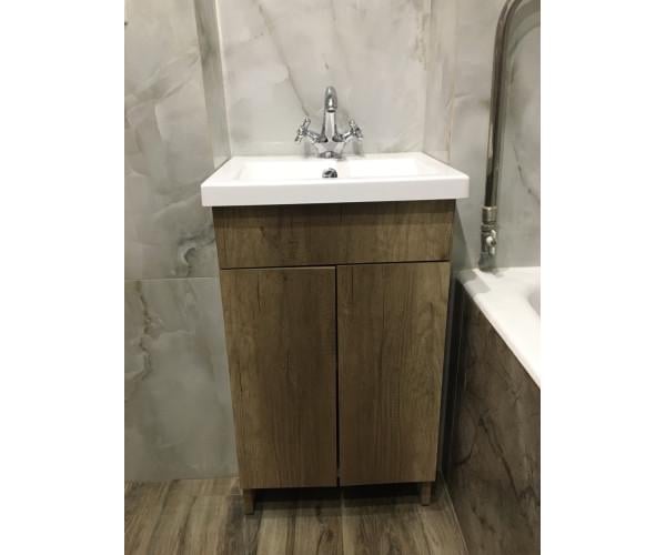 Тумба із покриттям для ванної кімнати пластикова HPL 3120 Albero 80 см (2055)