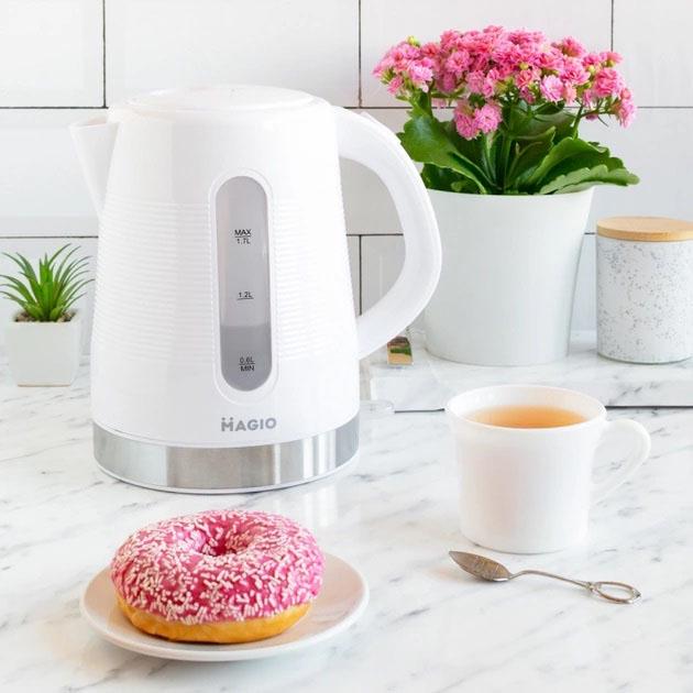 Електрочайник Magio MG-100 1,7 л Білий (254132) - фото 2 Електрочайник Magio MG-100 1,7 л Білий (254132) - фото 2