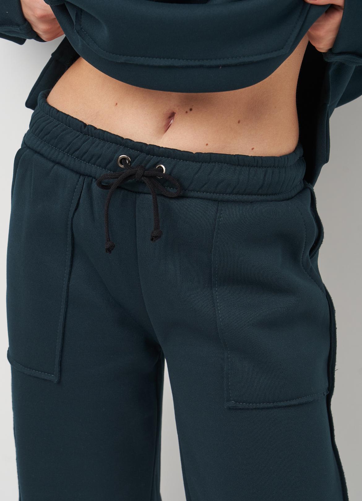 Спортивный костюм утепленный Вилена женский р. 48 Зеленый (2288073083) - фото 2 Спортивный костюм утепленный Вилена женский р. 48 Зеленый (2288073083) - фото 2