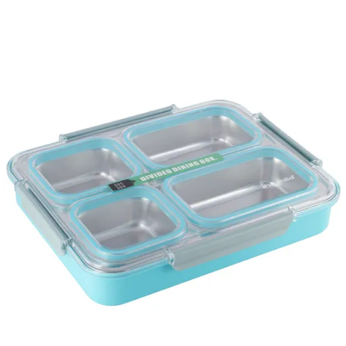 Ланч-бокс Kamille пластик/нержавеющая сталь 31x25x6 см (УТ000075919)