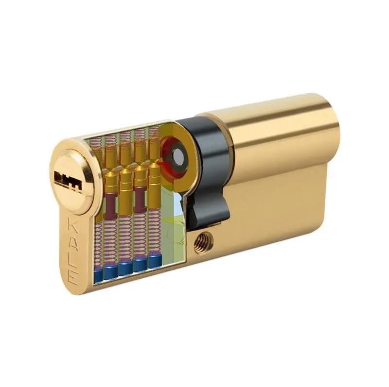 Цилиндр 164 BNЕ с покрытием латунь 76 мм 5 ключей (1-30054)