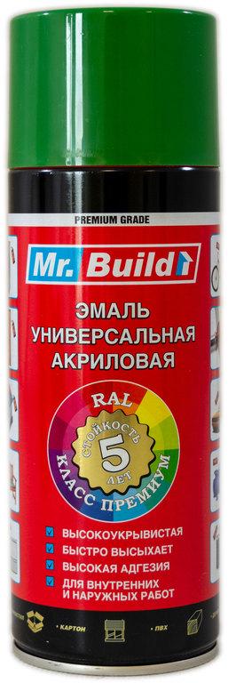 Фарба емалева Mr. Build акрилова 400 мл 6002 Листяно-зелений (000027510) - фото 1