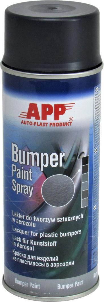 Фарба-спрей APP Bumper Paint для пластику 400 мл Темно-Антрацитовий (210408) - фото 1