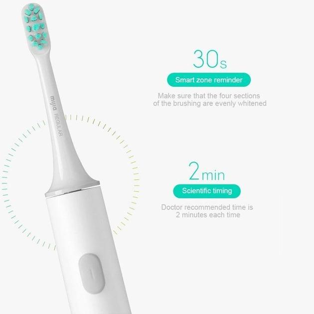 Електрична зубна щітка MiJia Sonic Electric Toothbrush T300 (White) - фото 2