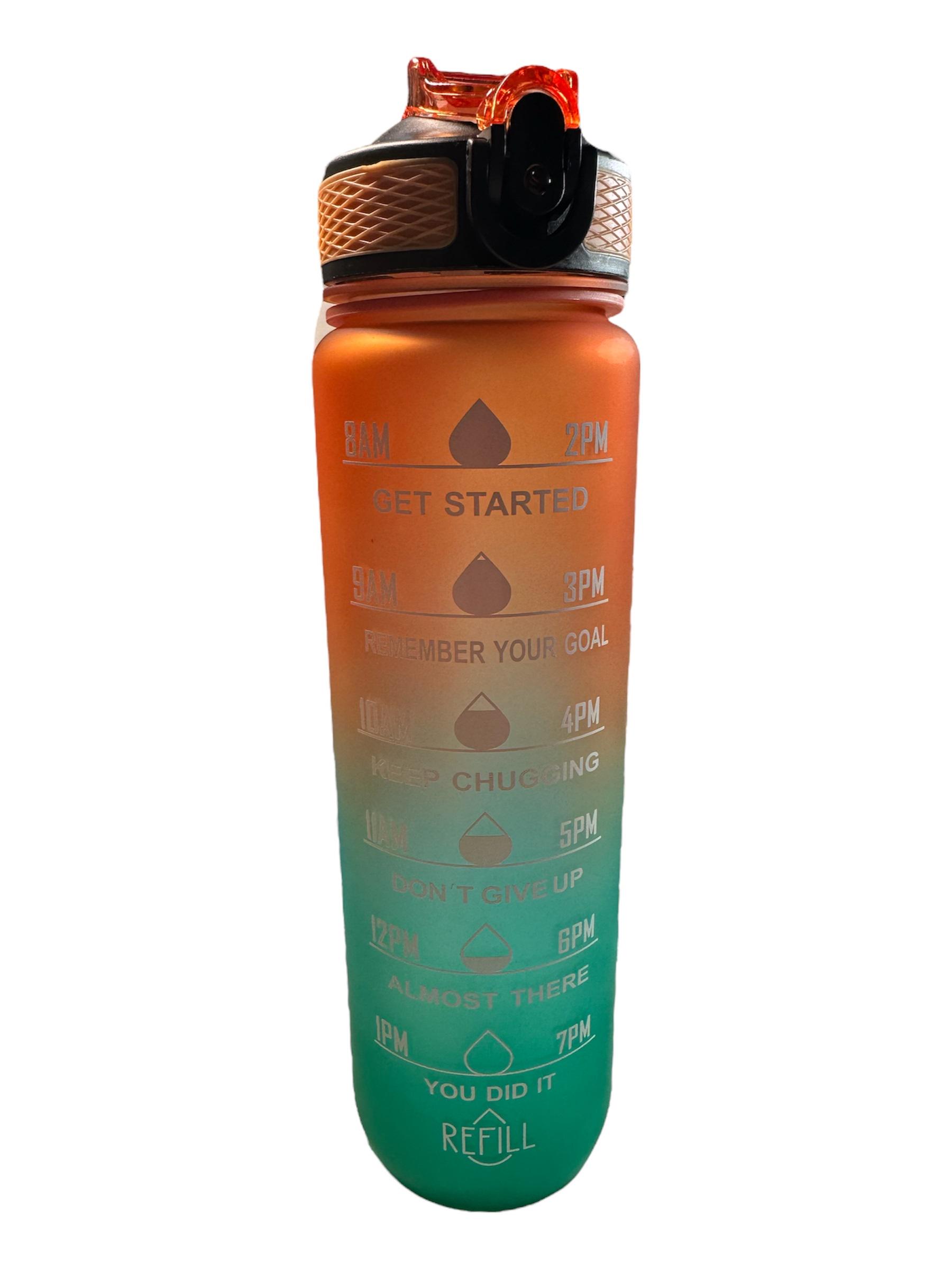 Бутылка для воды матовая 1000 мл Оранжевый/Бирюзовый (10959415) Бутылка для воды матовая 1000 мл Оранжевый/Бирюзовый (10959415)