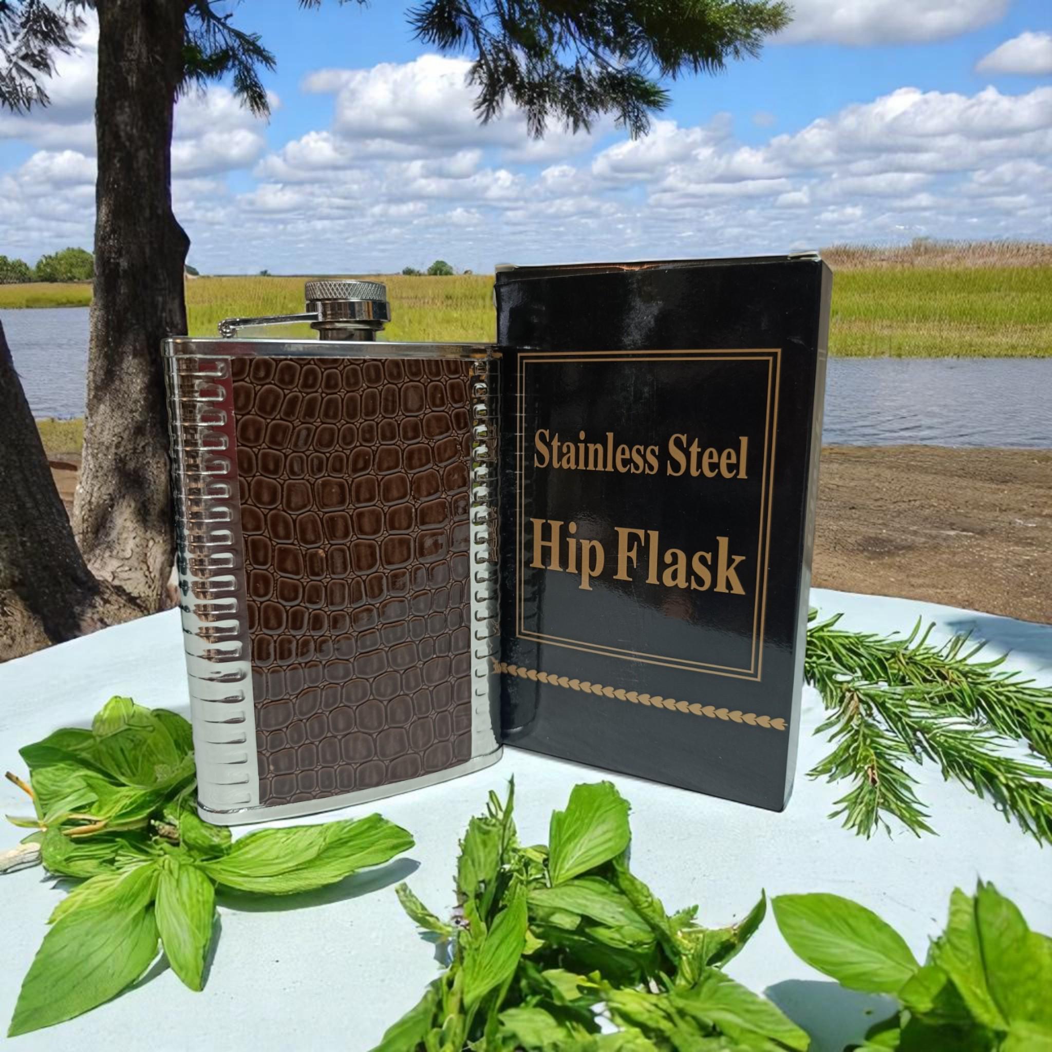 Фляга Hip Flask Snake GDA-9/6 9Oz 266 мл з нержавіючої сталі Brown (F_GDA-9/6) - фото 5