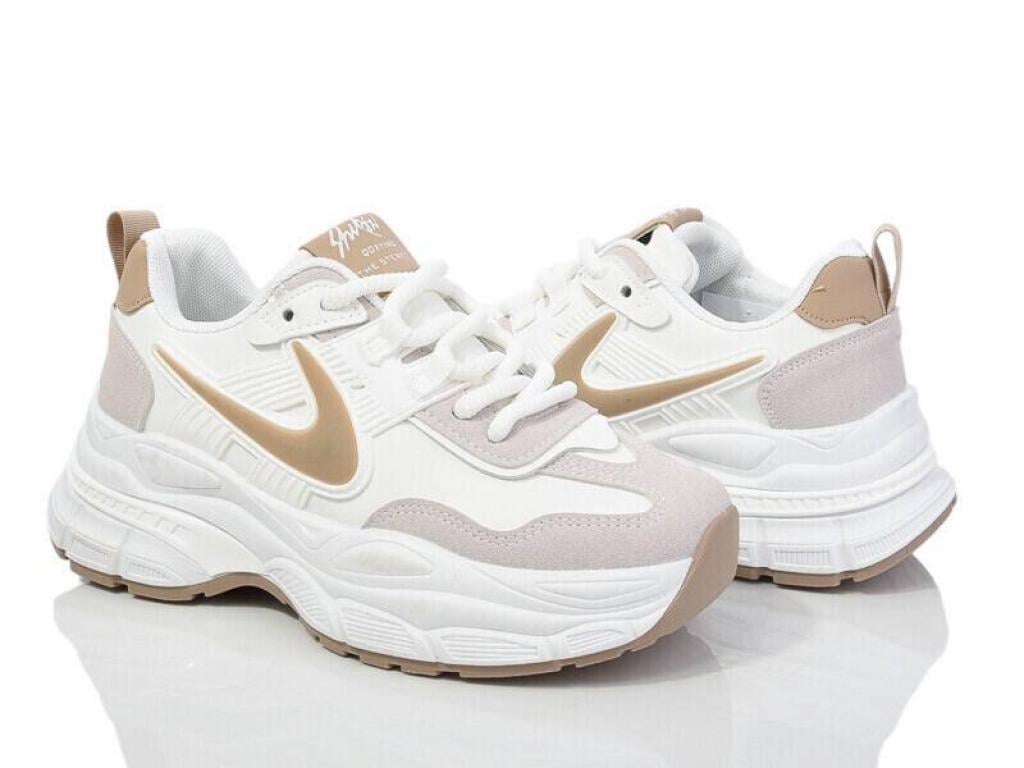 Кроссовки для девочек 172 р. 41 Бежевый