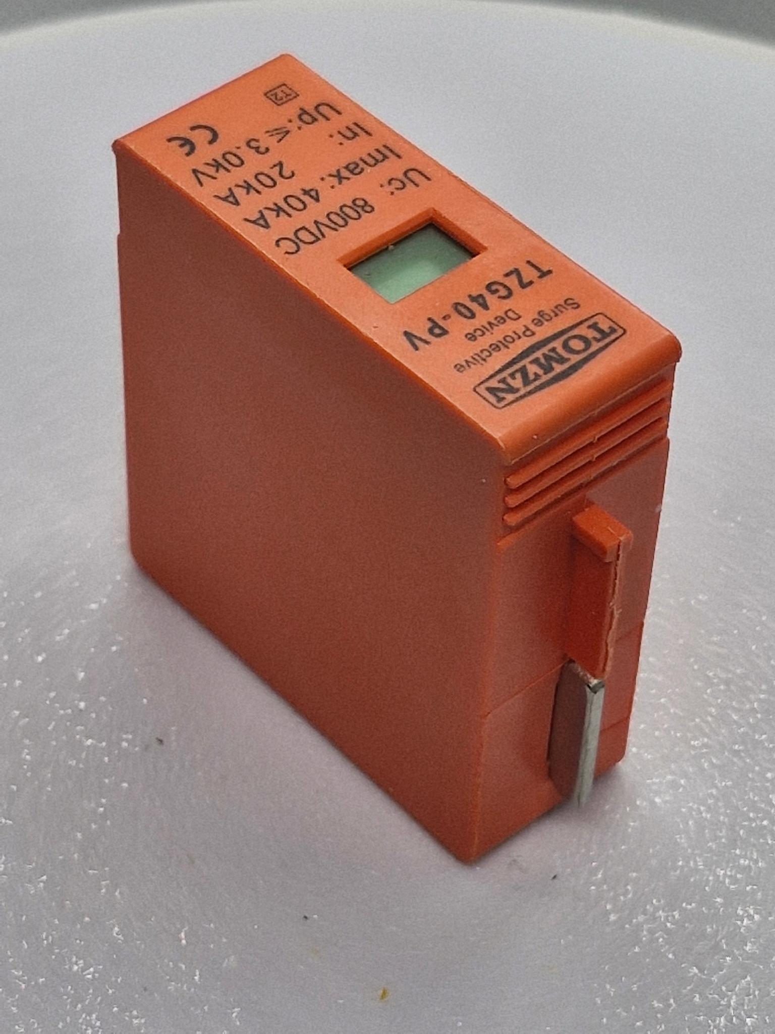 Вставка-вкладиш ПЗІП 800V DC TOMZN TZG40-PV 20-40KA блискавкозахист розрядник ПЗІП для сонячних панелей PV SPD постійного струму УЗІП - фото 5 Вставка-вкладиш ПЗІП 800V DC TOMZN TZG40-PV 20-40KA блискавкозахист розрядник ПЗІП для сонячних панелей PV SPD постійного струму УЗІП - фото 5