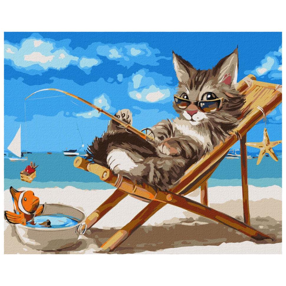 Картина за номерами Ideyka Вишукана рибалка  KHO4472 40x50 см (RLT29640)