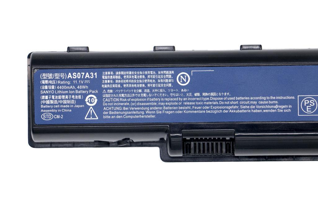 Акумулятор для ноутбука Acer Aspire 2930/2930G/2930Z/AS07A31/10/8 V/4400 mAh/47/5 Wh - фото 3