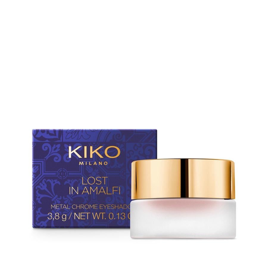 Кремовые тени Lost In Amalfi Metal Chrome Eyeshadow Kiko Milano 03 медная роза