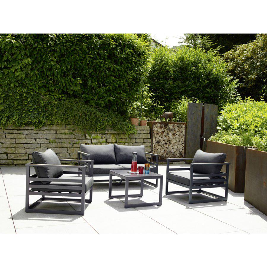 Комплект уличной мягкой мебели в стиле Loft с металлическим каркасом (KS-1312-YR)