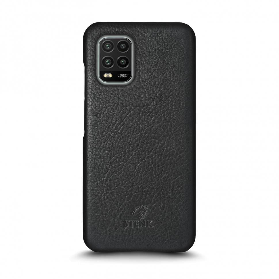 Кожаная накладка Stenk Cover для Xiaomi Mi 10 Lite Черный (69464)