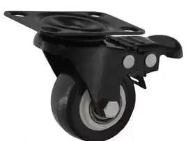 Ролик поворотный с тормозом на площадке d 50 мм (1843099225) - фото 2 Ролик поворотный с тормозом на площадке d 50 мм (1843099225) - фото 2