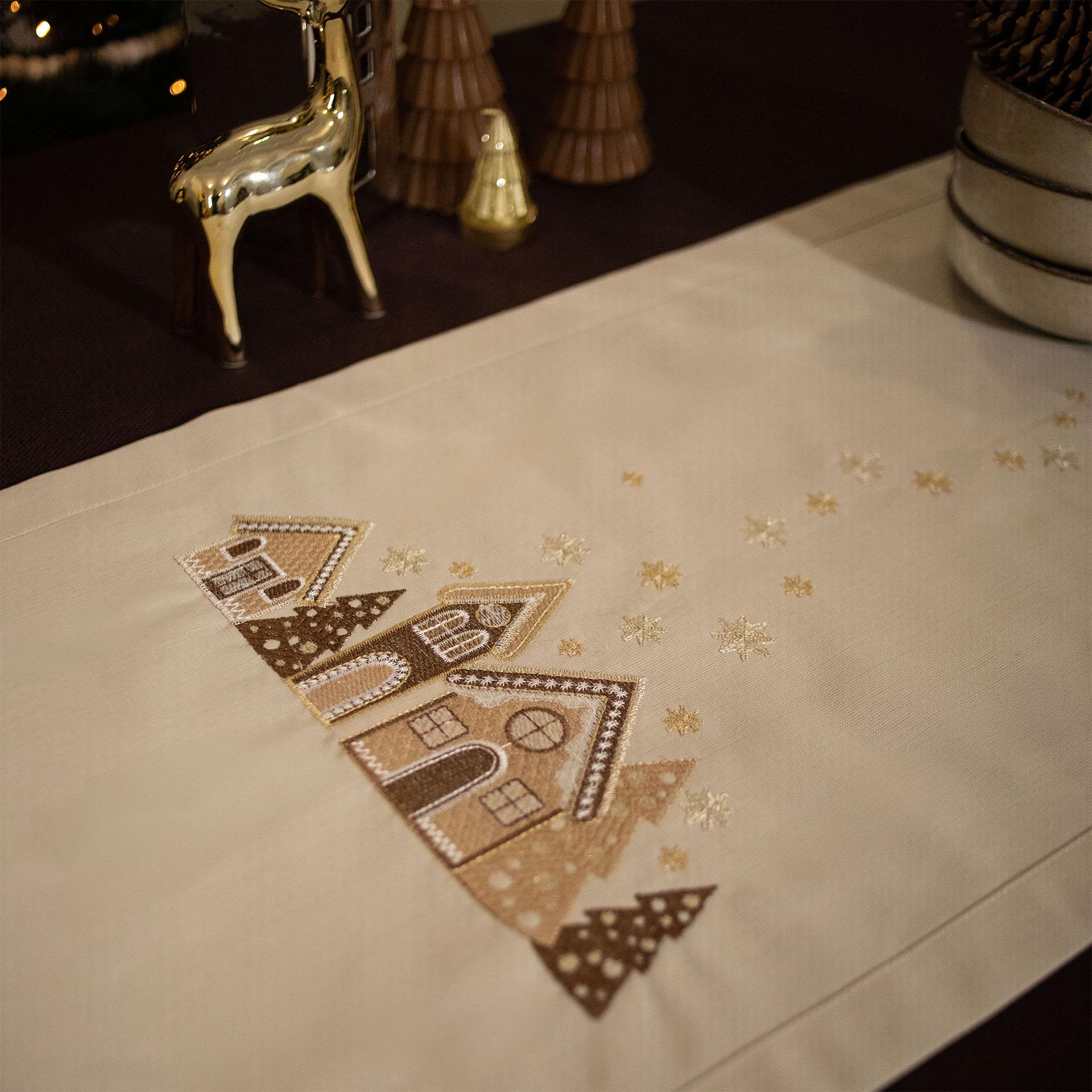 Доріжка новорічна Едельвіка Хатинки 1,40x0,40 м (327-24/00) - фото 3 Доріжка новорічна Едельвіка Хатинки 1,40x0,40 м (327-24/00) - фото 3