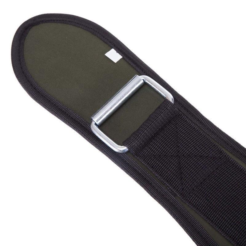 Пояс атлетический SB-165537 усиленный регулируемый L Черный/Оливковый (34363045) - фото 6