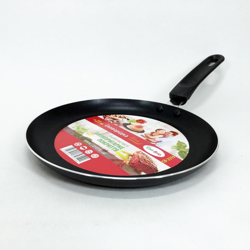 Сковорода Con Brio СВ-2319 для млинців 23 см (tf5161) - фото 12 Сковорода Con Brio СВ-2319 для млинців 23 см (tf5161) - фото 12