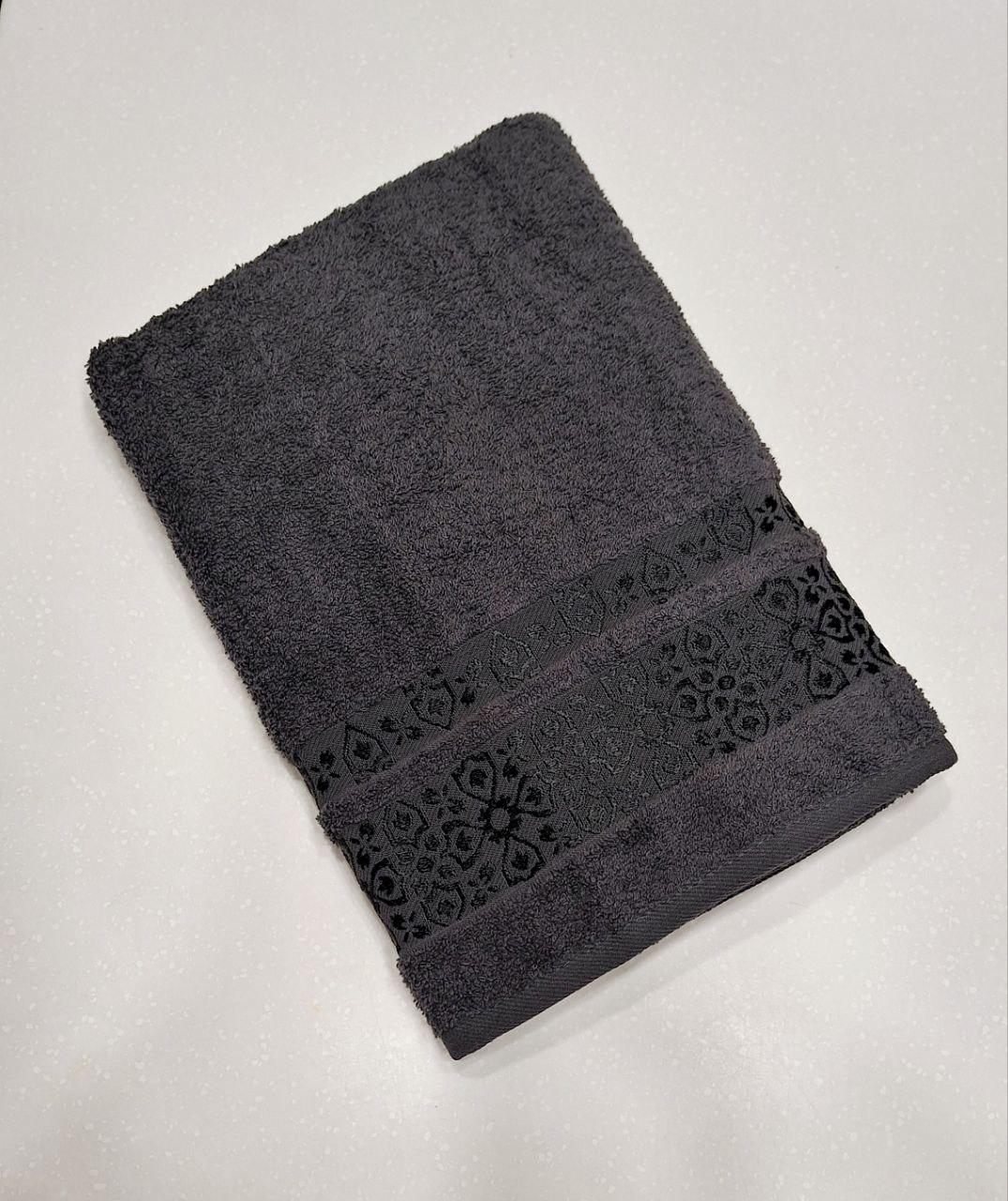 Полотенце махровое Cestepe VIP Cotton 90x150 см Темно-серый (817)