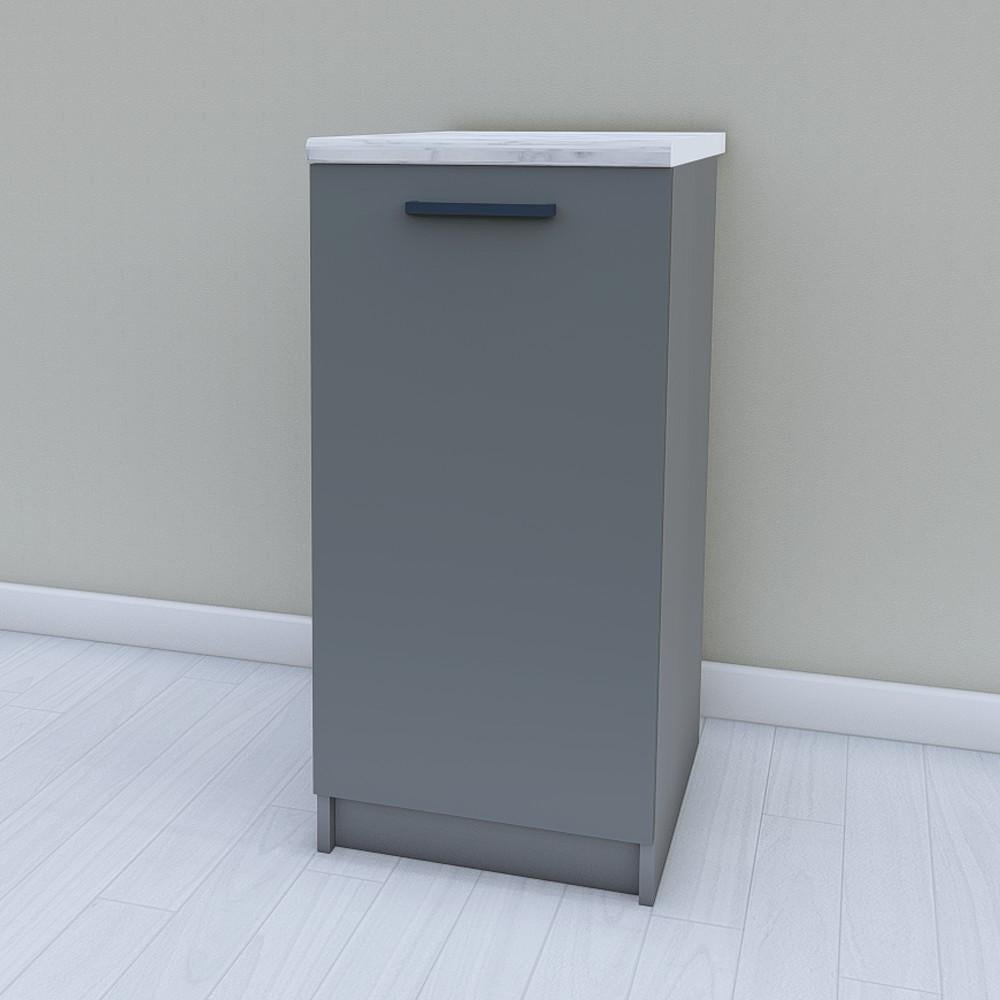 Тумба для кухни Opendoors МП14 нижняя без столешницы 400 мм Графитовый/Антрацитовый (МП14/11)
