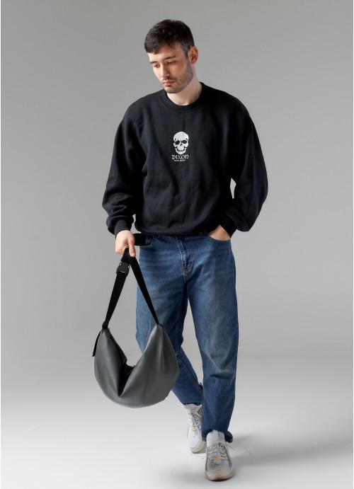 Мужская сумка хобо Sambag Графитовый (721058428) - фото 6 Мужская сумка хобо Sambag Графитовый (721058428) - фото 6