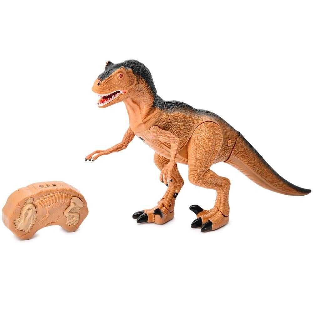 Игрушка Динозавр тиранозавр на пульте со светом и звуком 52 см