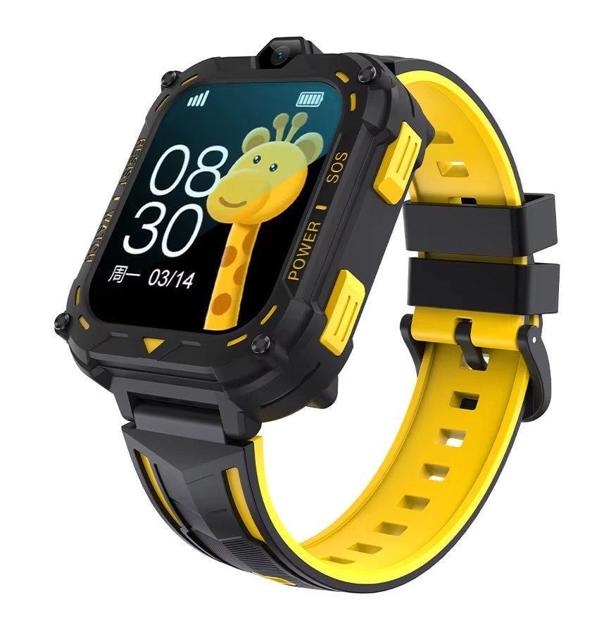Смарт-часы детские Lemfo M-12 SIM GPS SOS звонками/видеосвязью Желтый (35712151)