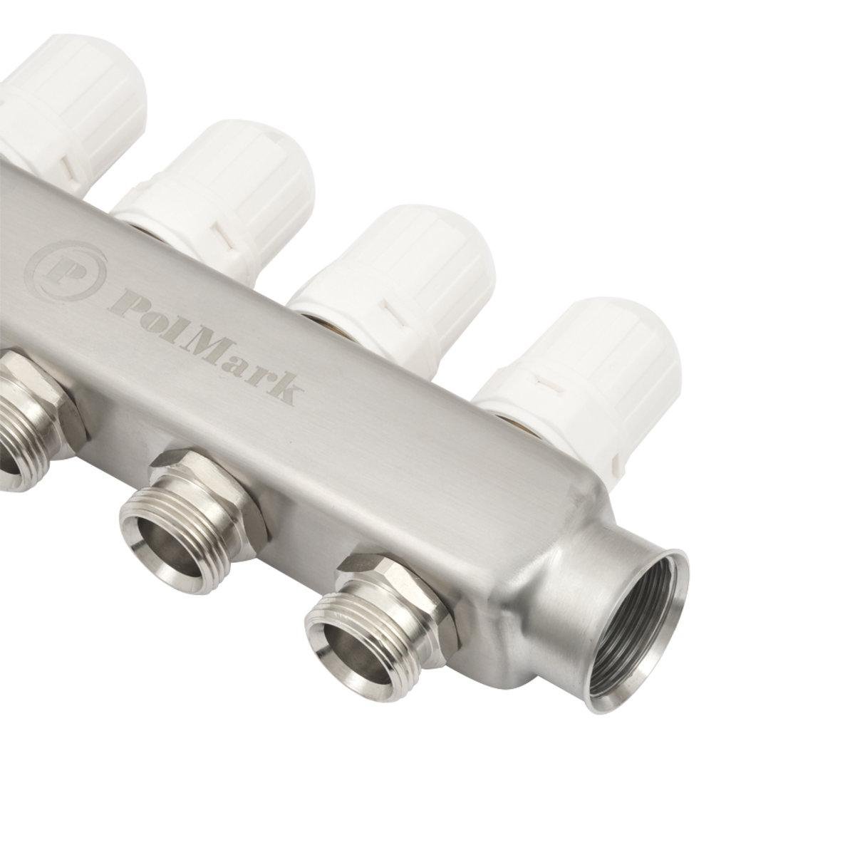 Коллектор Polmark 1x3/4 3 выхода с термоклапанами без евроконусов - фото 8 Коллектор Polmark 1x3/4 3 выхода с термоклапанами без евроконусов - фото 8