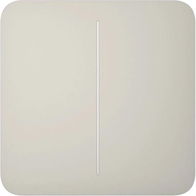 Кнопка двухклавишного выключателя Ajax SoloButton/55 Oyster (00000055969) Кнопка двухклавишного выключателя Ajax SoloButton/55 Oyster (00000055969)