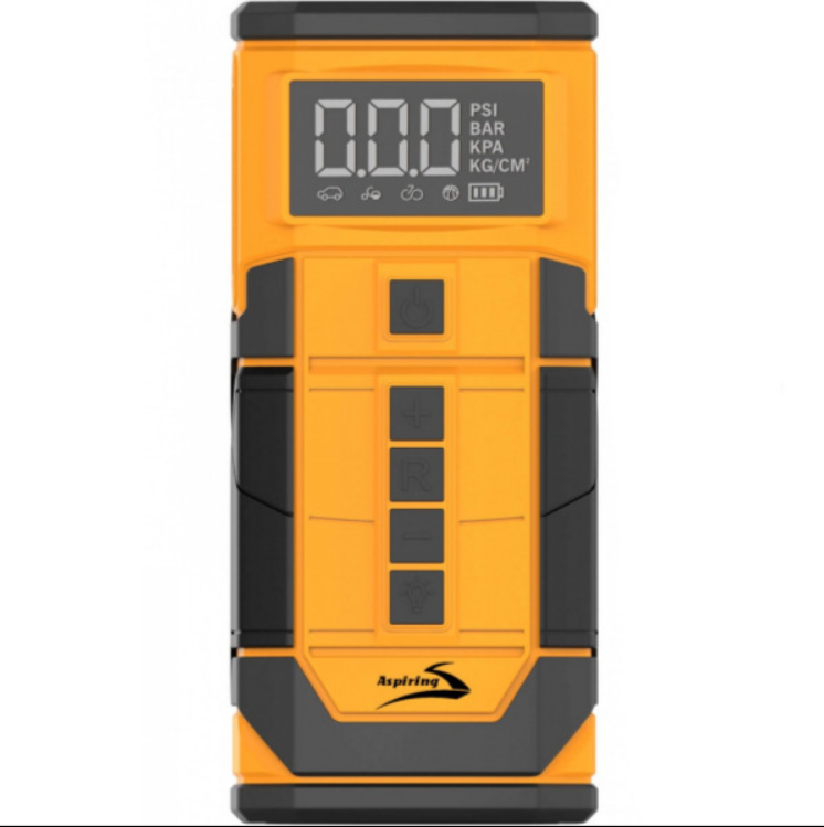 Пускозарядное устройство автомобильное Aspiring Jump 3 Power bank 3в1 с компрессором 90W Black/Yellow (JM8000PIWC)