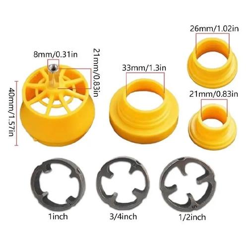 Набір сантехнічний на дриль для нарізки різьби пластикових ППР труб 7 шт. (957087) - фото 5