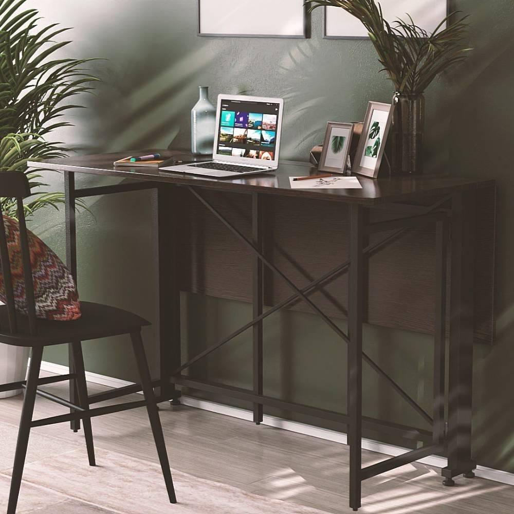 Стол-книга трансформер Ferrum-decor Орион 3 металл/ДСП 16 мм 750x1150x880 мм Черный/Венге Магия (FRD-105631)