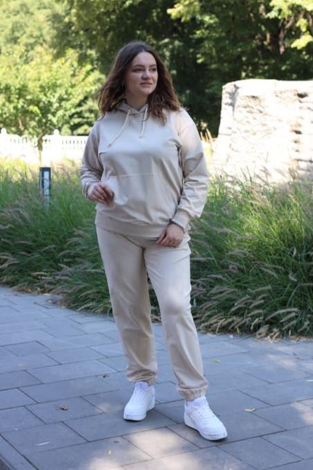 Женский прогулочный костюм Батал с худыми и джогерами M (М95.2) (371-1-61)