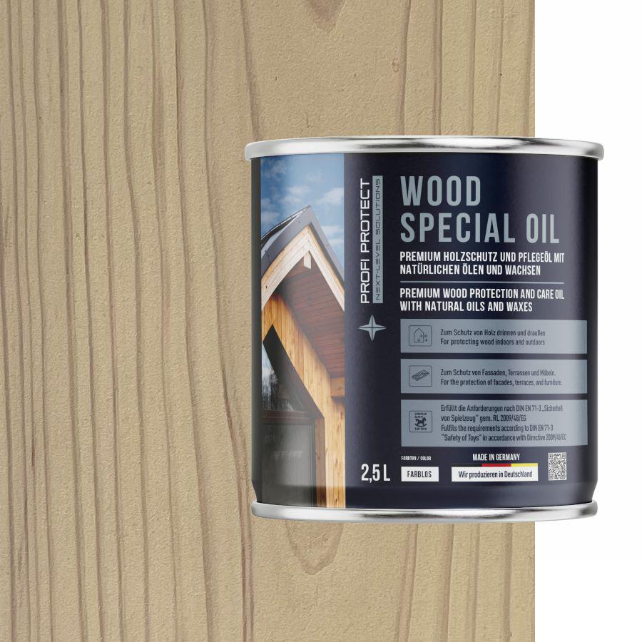 Лазурь на основе пчелиного воска и льняного масла ProfiProtect Wood Special Oil 2,5 л Peri/Weib (22557526) - фото 1