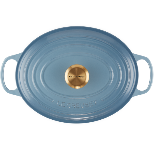 Кастрюля Le Creuset Signature 4,7 л овальная Chambray (21178294344441) - фото 4