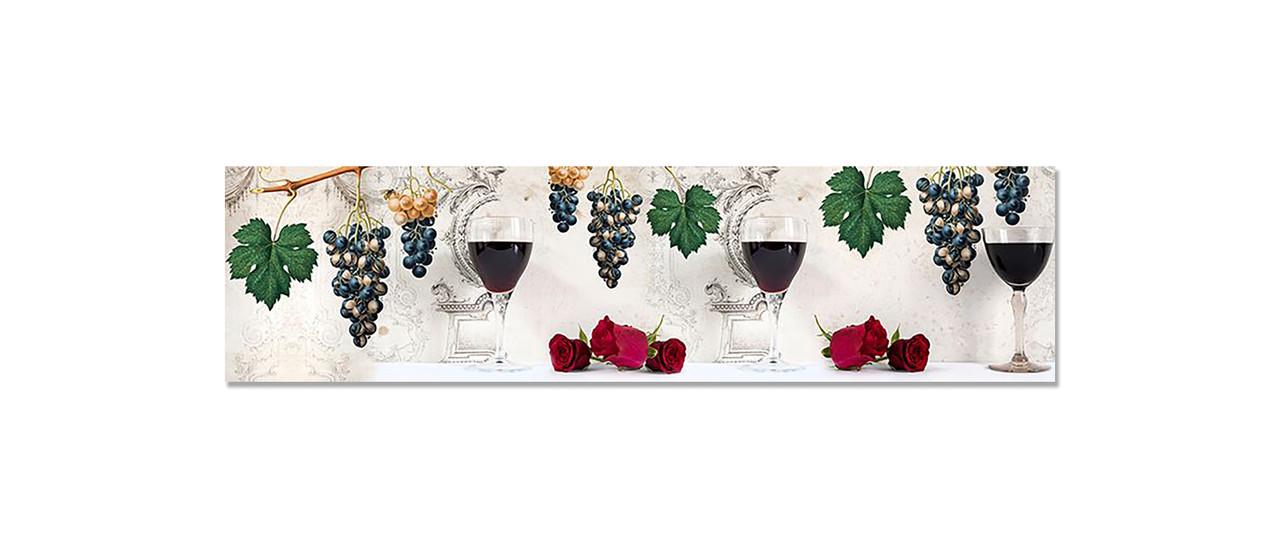 Наклейка виниловая на кухню Zatarga Красное вино 650х2500 мм (1262637297)