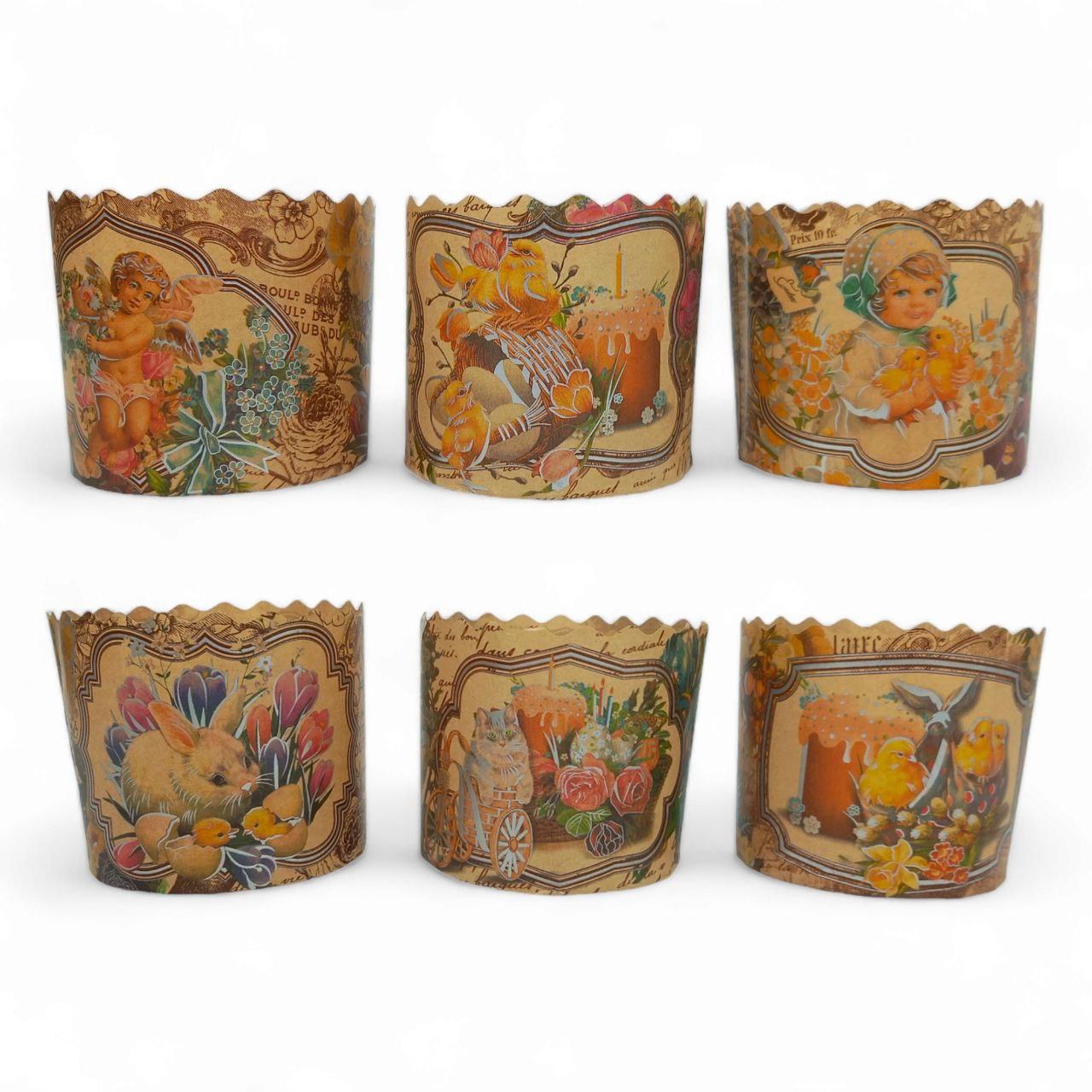 Формы для пасок Викторианские бумажные промасленные 130х85 мм 50 шт. (5044712552)