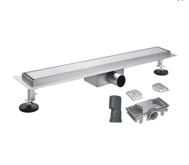 Трап для душа линейный KOER FD30-70x400 нержавеющая сталь 400x70 мм с гидрозатвором под плитку (AC0697)