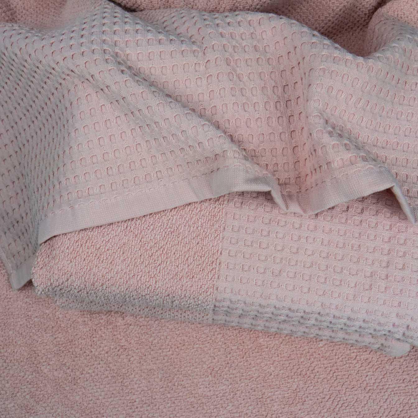 Рушник махровий GM Textile Бордюр вафельний 40х70 см Рожевий (500-70-vb-pink) - фото 2